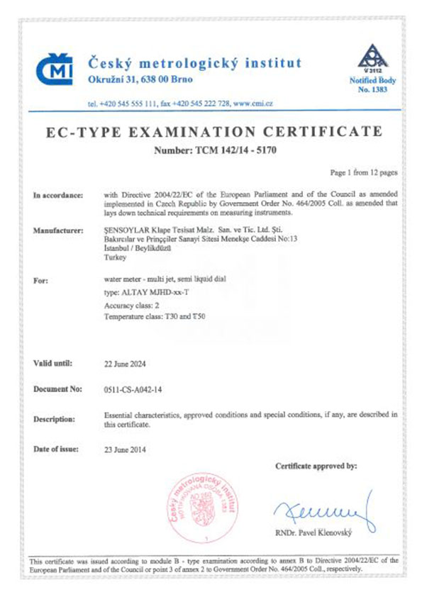 Altay Certificate