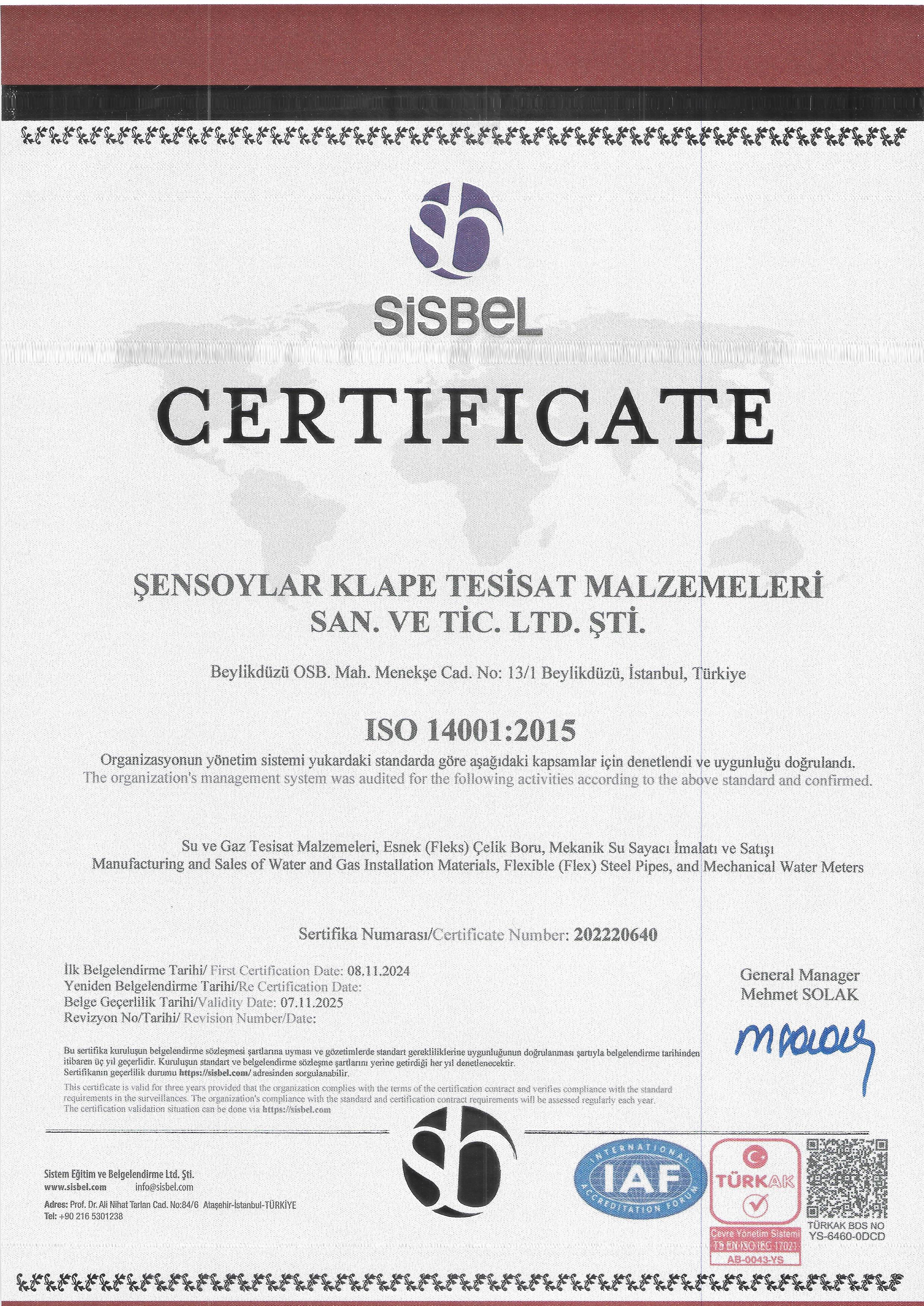 ISO 14001:2015